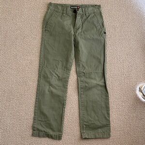 Quicksilver 10 Year Old Boy's Khaki Green Chinos